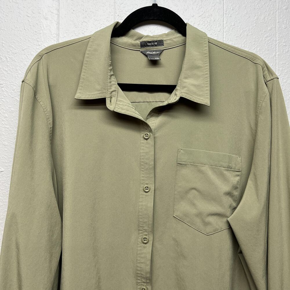 Eddie Bauer Button Front Womens Shirt 2XL Lightweight Outdoor Hiking Fishing - Picture 3 of 11
